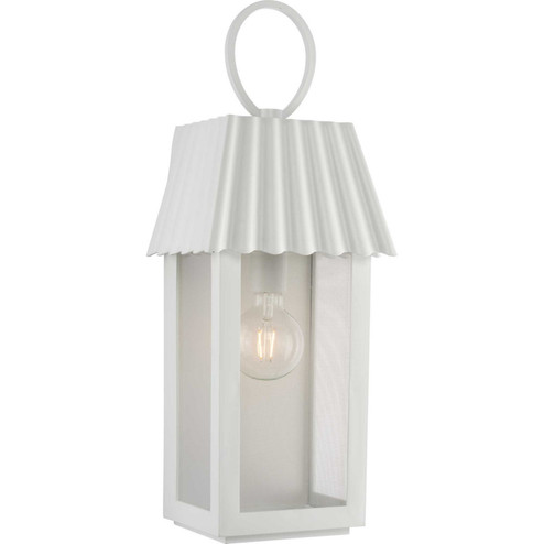 Point Dume-Hook Pond One Light Outdoor Wall Lantern in Shelter White (54|P560306-192)