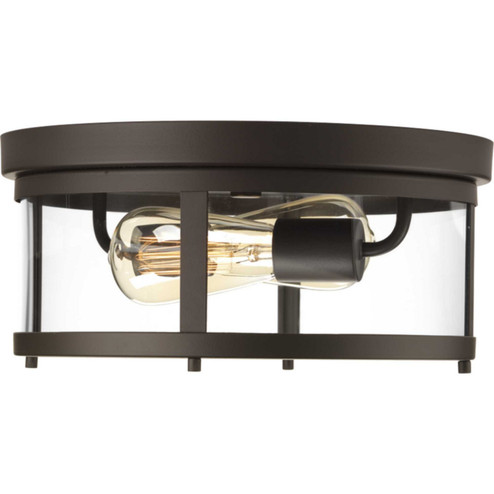 Gunther Two Light Flush Mount in Antique Bronze (54|P550021-020) Gunther Two Light Flush Mount in Antique Bronze (54|P550021-020)