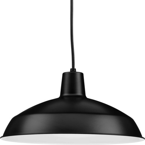 Metal Shade Pendant One Light Pendant in Black (54|P5094-31)