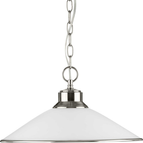 Glass Pendants One Light Pendant in Brushed Nickel (54|P5013-09) Glass Pendants One Light Pendant in Brushed Nickel (54|P5013-09)
