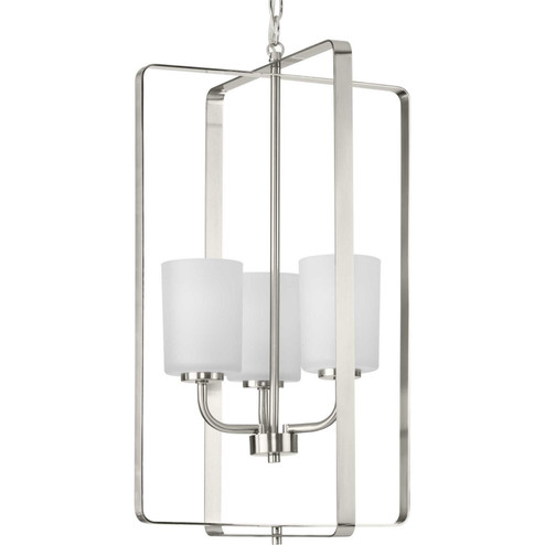 League Three Light Foyer Pendant in Brushed Nickel (54|P500342-009) League Three Light Foyer Pendant in Brushed Nickel (54|P500342-009)