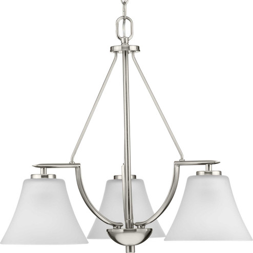 Bravo Three Light Chandelier in Brushed Nickel (54|P4621-09)
