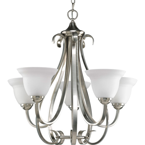 Torino Five Light Chandelier in Brushed Nickel (54|P4416-09) Torino Five Light Chandelier in Brushed Nickel (54|P4416-09)