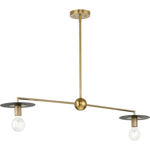Trimble Two Light Linear Chandelier in Brushed Bronze (54|P400336-109) Trimble Two Light Linear Chandelier in Brushed Bronze (54|P400336-109)