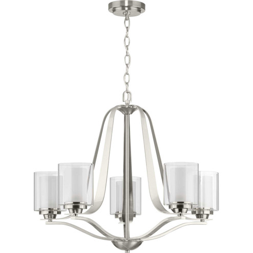 Kene Five Light Chandelier in Brushed Nickel (54|P400095-009)