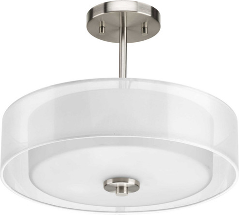 Invite Three Light Semi-Flush Convertible in Brushed Nickel (54|P3694-09)