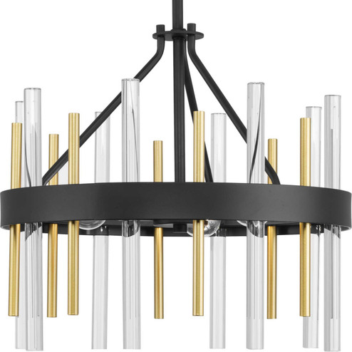 Orrizo Three Light Semi Flush Mount in Black (54|P350232-031) Orrizo Three Light Semi Flush Mount in Black (54|P350232-031)
