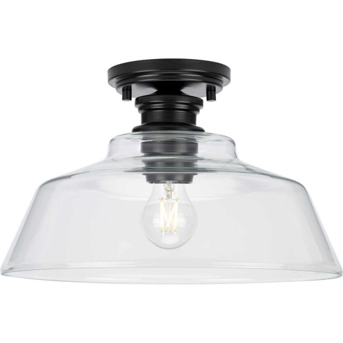 Singleton One Light Semi Flush Mount in Matte Black (54|P350227-31M) Singleton One Light Semi Flush Mount in Matte Black (54|P350227-31M)