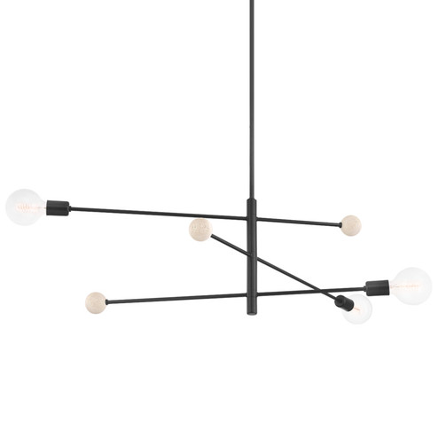 Slater Three Light Chandelier in Soft Black (428|H491803-SBK)