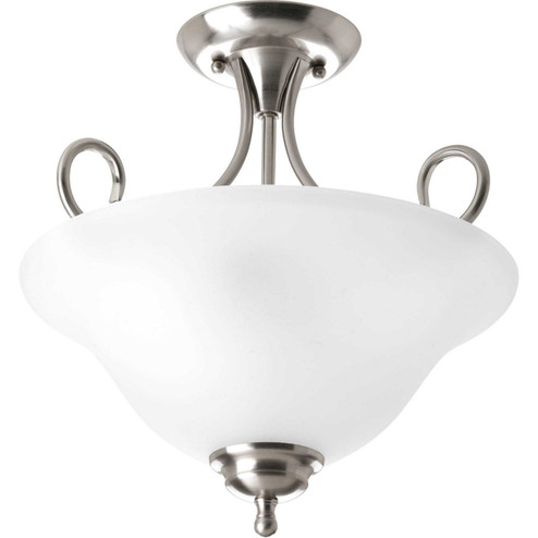 Melon Two Light Semi-Flush Mount in Brushed Nickel (54|P3460-09ET)