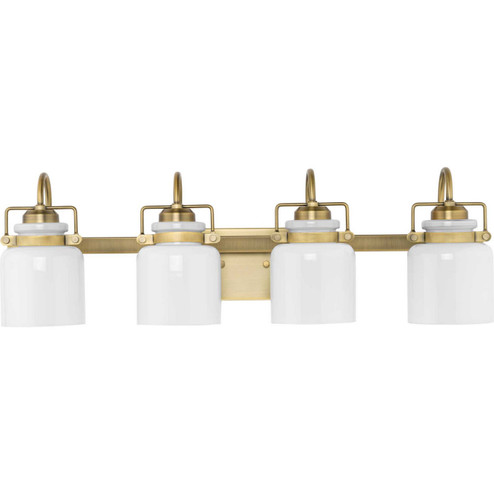 Fessler Four Light Bath in Vintage Brass (54|P300441-163)