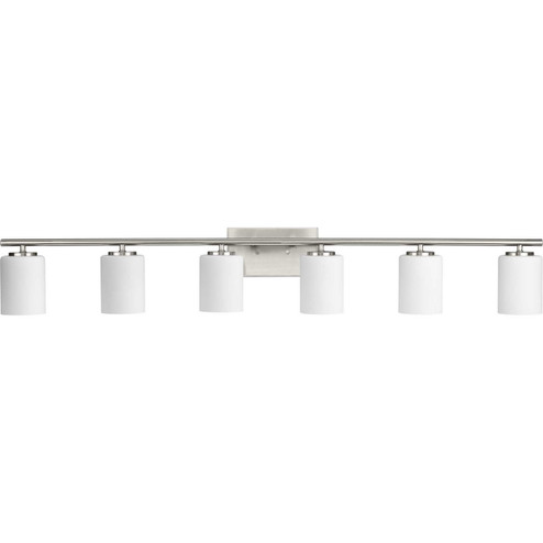 Replay Six Light Bath Vanity in Brushed Nickel (54|P300385-009) Replay Six Light Bath Vanity in Brushed Nickel (54|P300385-009)