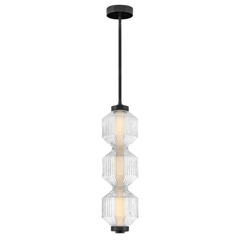 Reign LED Convertible Pendant in Black (138|FR41467BK)