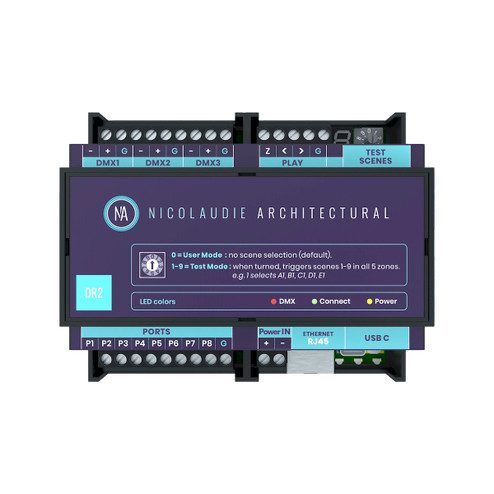 Controls Programming: Nicolaudie (303|AML-DMX-N-DINADR2)