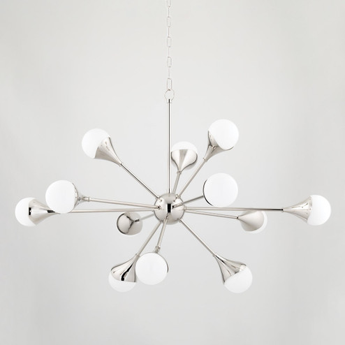 Ariana LED Chandelier in Polished Nickel (428|H375812-PN)