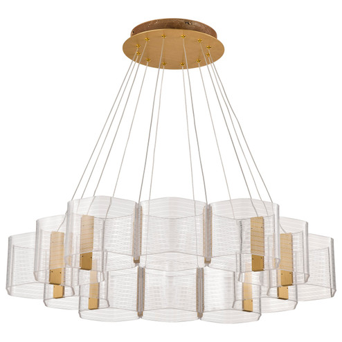 Kenzo LED Chandelier in Polished Anodized Bronze (72|62-2404)