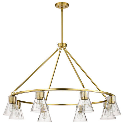 Gianna Eight Light Chandelier in Vintage Brass (72|60-8346)