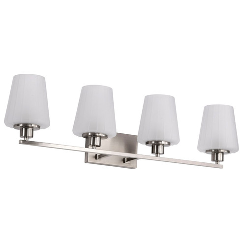 Lune Four Light Vanity in Brushed Nickel (72|60-8224)
