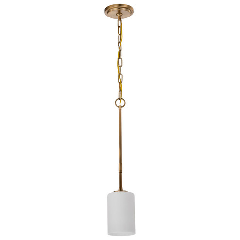 Liam One Light Mini Pendant in Burnished Brass (72|60-8205)