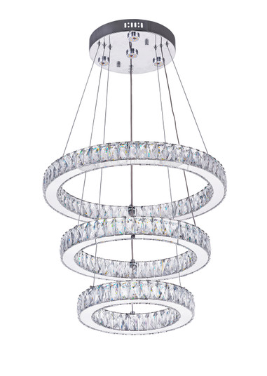 Florence LED Chandelier in Chrome (401|5635P20ST-3R (Clear))