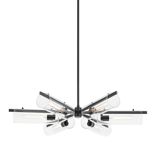 Ariel Six Light Chandelier in Soft Black (428|H326806-SBK)