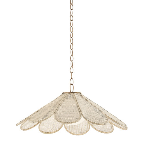 Petal One Light Pendant in Patina Brass (67|F3336-PBR)