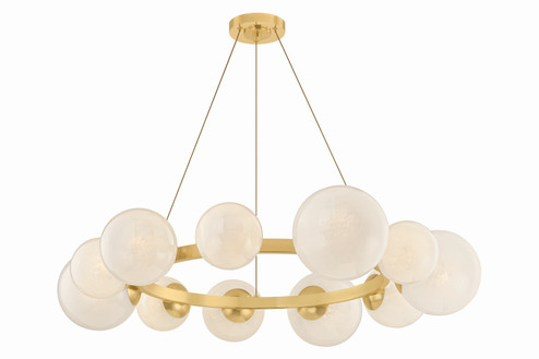 Pacama 11 Light Chandelier in Aged Brass (70|5540-AGB)