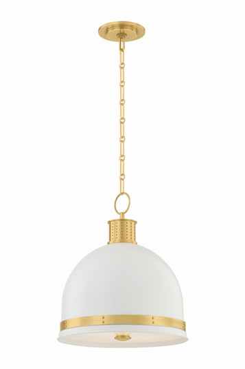 Briscoe Two Light Pendant in Aged Brass (70|2132-AGB/SWH)