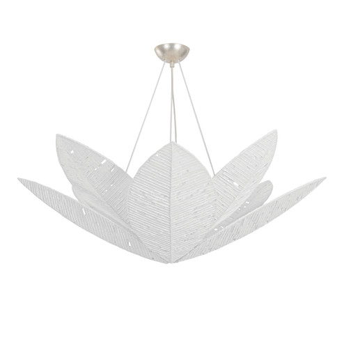 Azores Eight Light Chandelier in Warm Silver Leaf (68|561-40-WSL)
