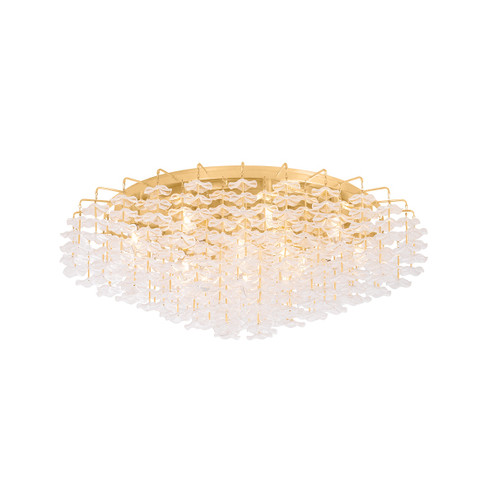 Alsace 17 Light Semi Flush Mount in Vintage Gold Leaf (68|534-36-VGL)