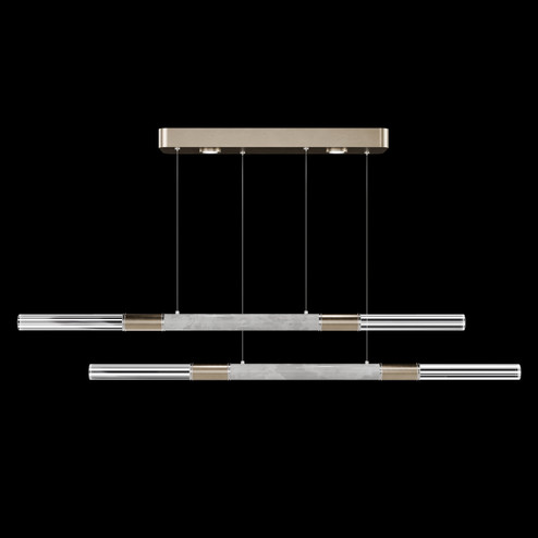 Antonia LED Linear Pendant in Soft Gold Leaf/Nickel/Smoke (48|100150-522)