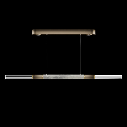 Antonia LED Linear Pendant in Ombre Bronze/Brass/Smoke (48|100149-612)