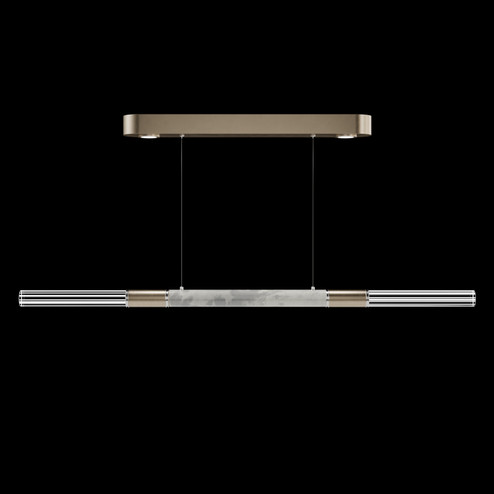 Antonia LED Linear Pendant in Soft Gold Leaf/Nickel/Smoke (48|100149-522)