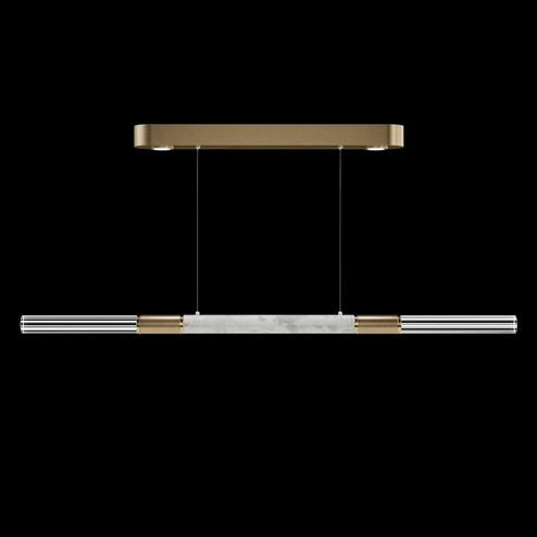 Antonia LED Linear Pendant in Gold Leaf/Brass/Smoke (48|100149-312)