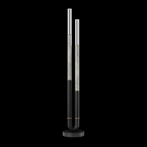 Antonia LED Floor Lamp in Black/Brass/Smoke (48|100148-112)