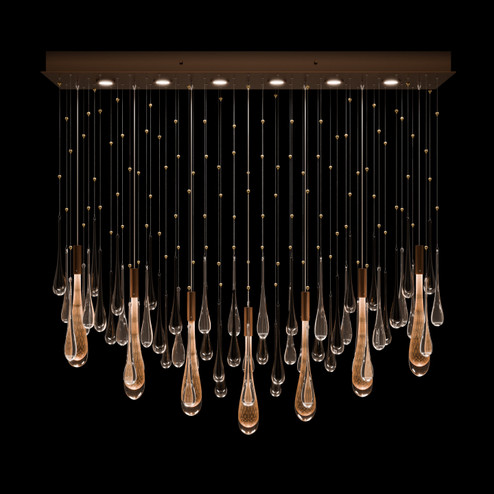 Rain LED Pendant in Ombre Copper/Copper Glass (48|100138-8)