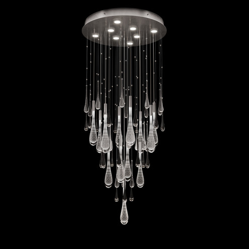 Rain LED Pendant in Ombre Silver/Silver Glass (48|100137-7)