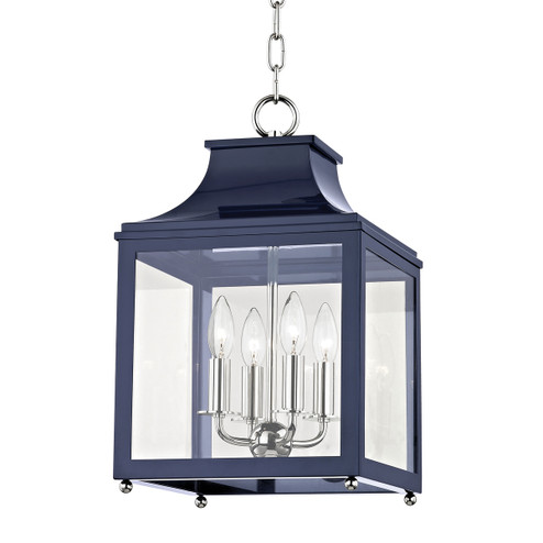 Leigh Four Light Lantern in Polished Nickel (428|H259704S-PN/NVY)