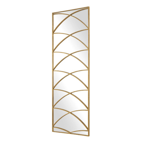 Crossed Up Mirror in Antique Gold (52|08320)