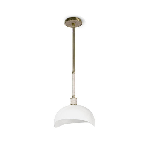 Brooklyn One Light Pendant in Antique Brass / Black (515|2249-96)