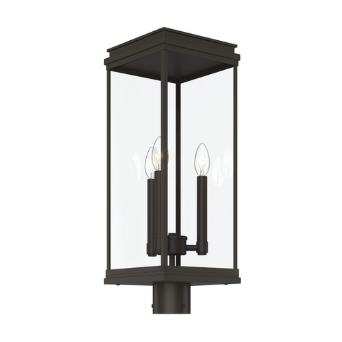 Lundon Three Light Outdoor Post Lantern in Olde Bronze (12|59166OZ)
