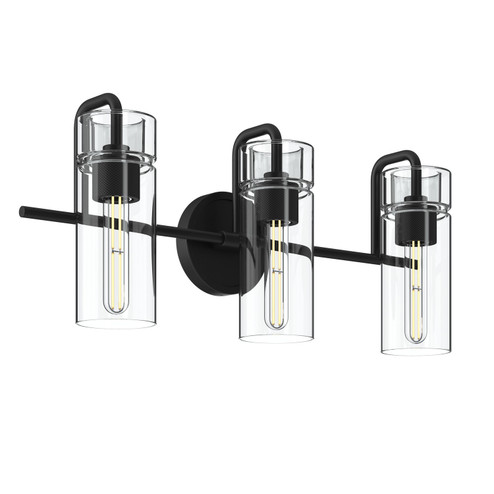 Niccol Three Light Bath in Black (12|55252BK)