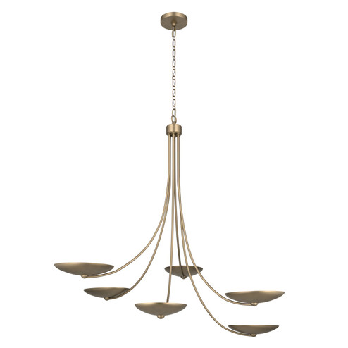 Palmela Six Light Chandelier in Champagne Bronze (12|52857CPZ)