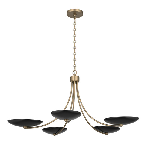 Palmela Five Light Chandelier in Champagne Bronze (12|52856CPZBK)