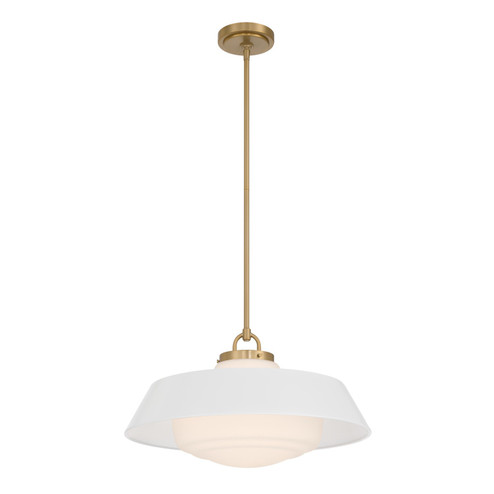 Xander Three Light Pendant in Vibrant Gold (60|XAN-8009-VG-WH)