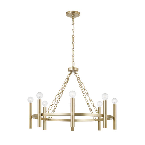 Winton Eight Light Chandelier in Matte Brass (65|462081MA)
