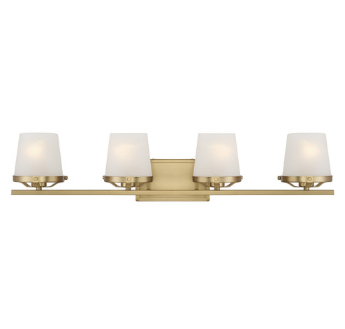 Klein Four Light Bathroom Vanity in Warm Brass (51|L8-5250-4-322)