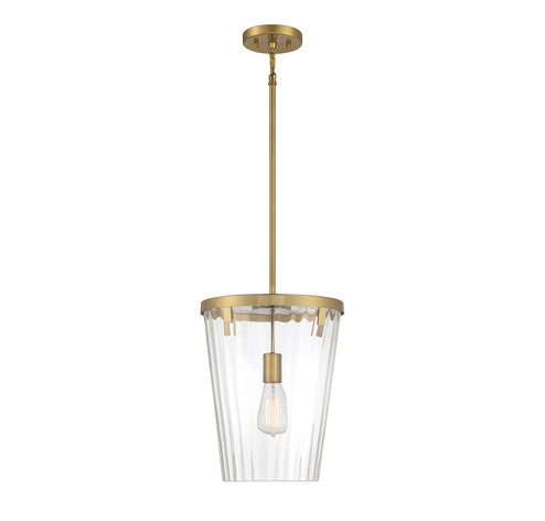 Dimond One Light Pendant in Warm Brass (51|L7-2322-1-322)