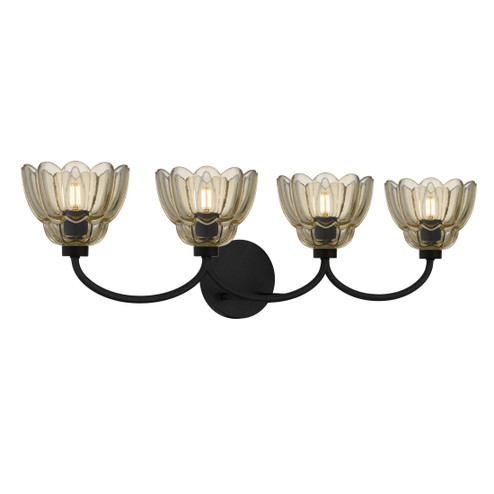 Whitecap Four Light Vanity in Mottled Cocoa (10|WHP8631MC)