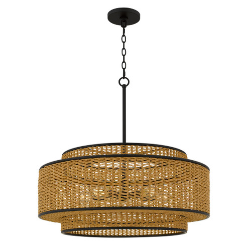 Teton Five Light Pendant in Matte Black (10|TET2830MBK)